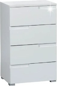 Komoda SPICE, błyszcząca biel