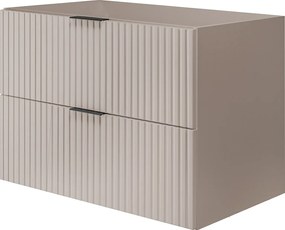 Szafka pod umywalkę, Kaszmir, 80 x 57 x 46 cm, uchwyt czarny, bez blatu