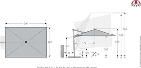 Doppler myZone 220 x 300 cm pomarańczowa - Towar z drobną wadą (S274)