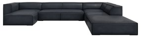 Ciemnoniebieski skórzany narożnik (prawostronny) Madame – Windsor &amp; Co Sofas