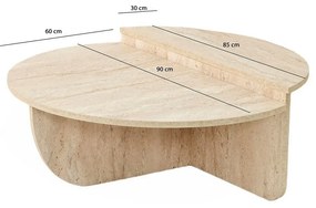 Stolik konferencyjny Podium Travertine