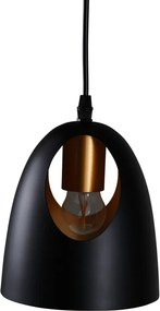 Czarna designerska lampa wisząca ELDA