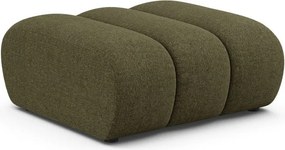 Zielony podnóżek z tkaniny szenilowej Lupine – Micadoni