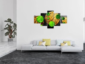 Obraz abstrakcji - Kule (125x70 cm)