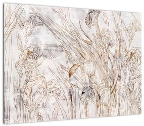 Obraz na szkle - Irysy (70x50 cm)