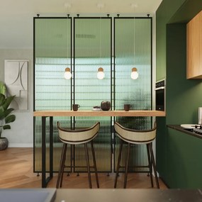 Lampa wisząca PEKKA 3P biała/naturalne drewno SOLLUX  LIGHTING