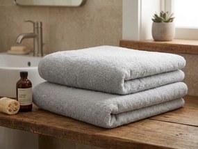 Ręcznik kąpielowy NORIELLE 70x140 cm jasnoszary, 100% bawełna