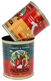 Pojemniki dekoracyjne z cyny zestaw 2 szt. ø 11x13 cm Passata – Rex London