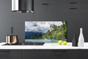 Szkło Ozdobne do Kuchni Baśniowy Zamek nad Przepaścią