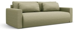 Zielona rozkładana sofa ze schowkiem 238 cm Belfast – Cosmopolitan Design
