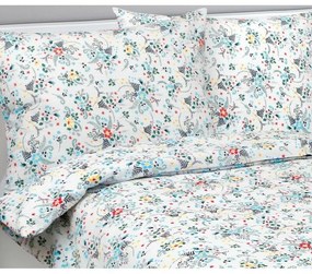 Bellatex Pościel z kory Niezapominajka, 140 x 220 cm, 70 x 90 cm