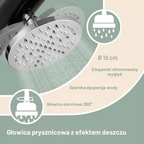 Prysznic solarny BOW, 20l, czarny Monzana