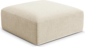 Beżowy aksamitny podnóżek Campi – Cosmopolitan Design