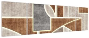 Obraz - Kształty (170x50 cm)