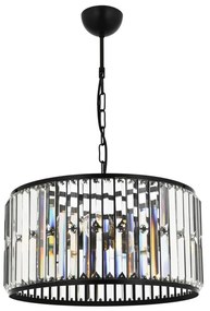 Žyrandol na łańcuchu PUNE 3xE27/40W/230V czarny