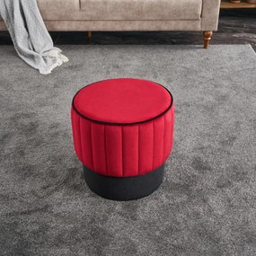 Stołek Rose Pouf Czerwony