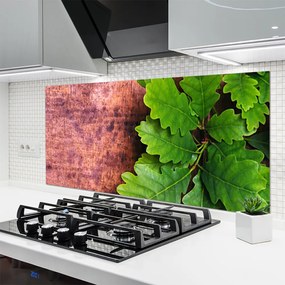 Panel Szklany do Kuchni Szlachetne Liście Dębu