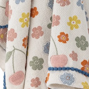 Koc dziecięcy z bawełny z recyklingu 130x160 cm Cherry – Bloomingville Mini