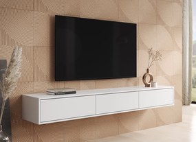 Wisząca szafka RTV Nero 200 cm, kolor biały mat