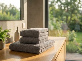 Ręcznik kąpielowy NORIELLE 70x140 cm ciemnoszary, 100% bawełna