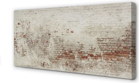 Obraz drukowany na płótnie Struktura Muru Ceglanego