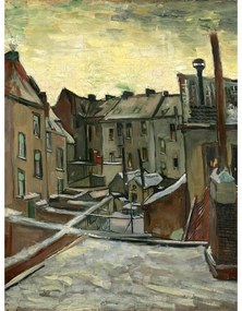 Obraz – reprodukcja 50x70 cm Houses Seen from the Back, Vincent van Gogh – Fedkolor