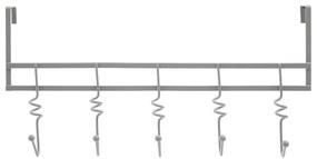 Szary metalowy wieszak na drzwi 46 cm Jaxen – Premier Housewares