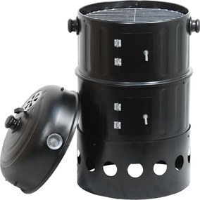 Cattara Gril - wędzarnia na węgiel drzewny Pisa 3w1, 40 x 80 x 40 cm