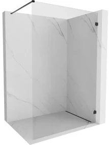 Mexen Lunar ścianka prysznicowa Walk-in prawa 60 x 200 cm, transparent 8 mm, czarna - 830-060-000-70-00-P