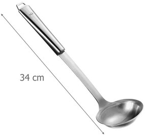 Chochla do zupy, stal nierdzewna, 34 cm