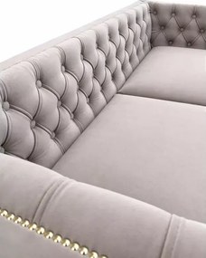 Nowoczesna tapicerowana kanapa Luxury z pikowaniem