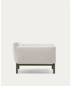 Biały metalowy fotel ogrodowy Sorells – Kave Home