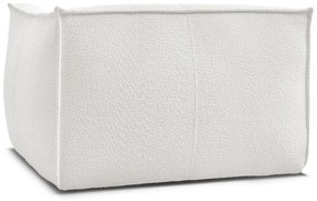 Biały fotel z materiału bouclé Giorgia – Bobochic Paris