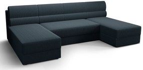 Granatowy narożnik z pojemnikiem na pościel C0-D44