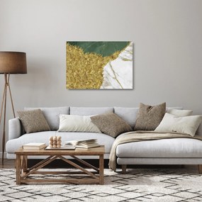 Obraz na szkle - Zielony marmur N⁰2 (70x50 cm)