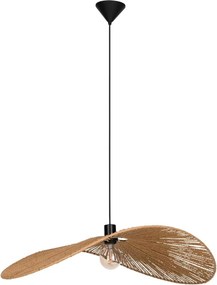 Eglo 31992 - Lampa wisząca na lince SIRUELA 1xE27/42W/230V 80 cm brązowa/czarna