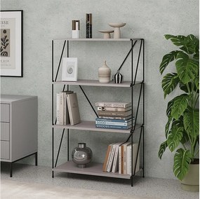 Regał na książki zielony/czarny 60x30x102.5 ravix