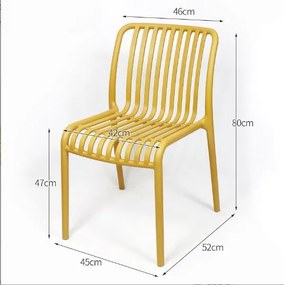 Plastowe krzesło TREGO, białe