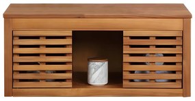 Szafka pod umywalkę wisząca z drewna akacjowego - 90 cm - PENEBEL