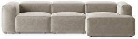 Beżowy narożnik (prawostronny/z szezlongiem) Bergamo – Cosmopolitan Design