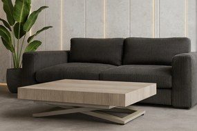 Rozkładany ławostół z regulacją wysokości Sanna U, podstawa kaszmir