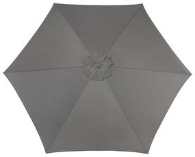 Czarny parasol ogrodowy ø 300 cm Roja – Rojaplast