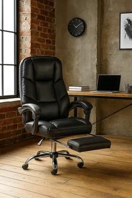 Ergonomiczny Fotel Czarny Gabinetowy Obrotowy Dowolny S4-Z83