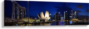 Obraz Singapuru nocą (170x50 cm)