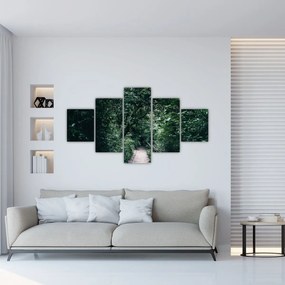 Obraz - Ścieżka przez las (125x70 cm)