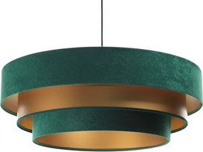 Zielono-złota trzywarstwowa lampa wisząca - S442 P5-F90