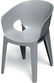 Plastikowe krzesło do ogrodu Premo Five z podłokietnikami