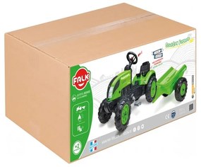Falk country farmer traktorek na pedały z przyczepką zielony 2-5 lat