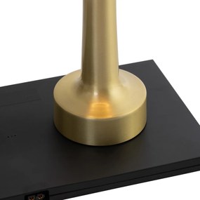 Zestaw 2 złotych lamp stołowych RGBW z akumulatorem - Isobel