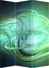 Parawan - Zielona abstrakcja (126x170 cm)